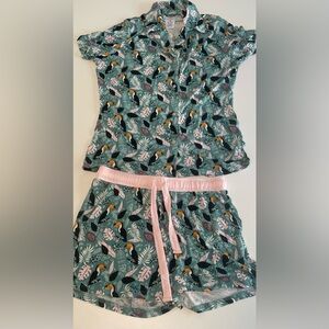 Serra Tropical Toucan Pajama Set - Size Women’s Medium 8-10